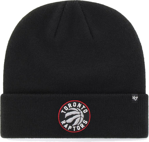 Toronto Raptors Raised Cuffed Knit Toque Black