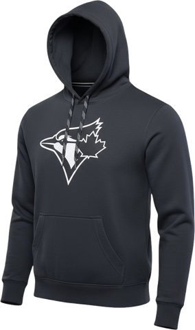 Toronto Blue Jays Embroidered Crest Hoodie Black And White