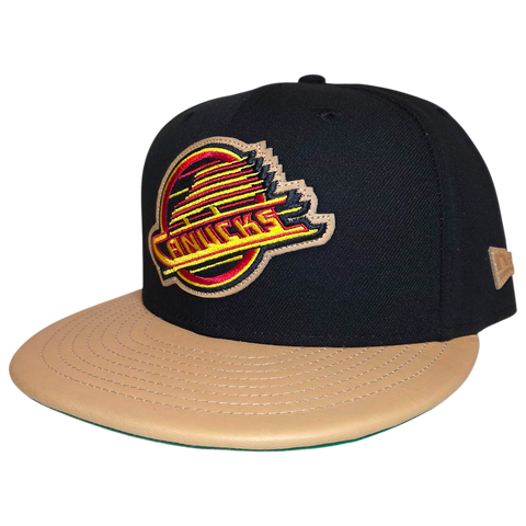 Vancouver Canucks NHL 59FIFTY Custom Leather