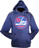 Winnipeg Jets Embroidered Crest Hoodie Navy