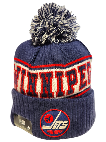 Winnipeg Jets Alt Retro Knit Fleece Lined Pom Toque