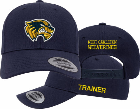 West Carleton Wolverines Curved Visor Snapback Trainer