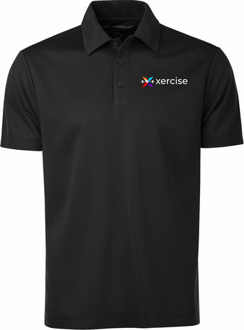Xercise Polo Black Patch Design