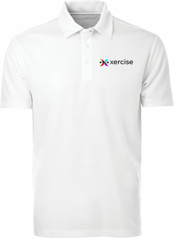 Xercise Polo White Patch Design