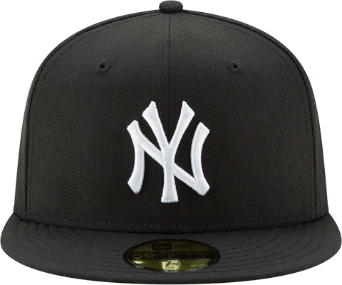 New York Yankees New Era 59Fifty Fitted Black And White