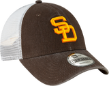 San Diego Padres New Era Mesh Back Trucker Cap
