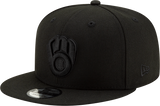 Milwaukee Brewers New Era 9Fifty Snapback Blackout