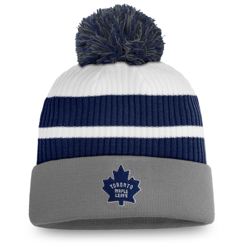 Toronto Maple Leafs 2021 Cuffed Knit Pom Toque