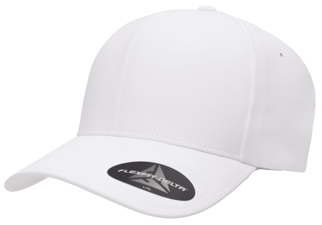 FLEXFIT DELTA® CAP WHITE – More Than Just Caps Clubhouse