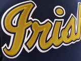 Irish Hoodie Script Navy Gold