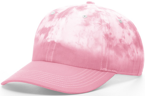 Blank Hand Dipped Tie Dye Dad Hat Pink
