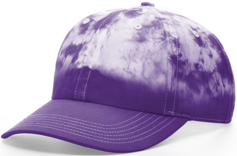 Blank Hand Dipped Tie Dye Dad Hat Purple