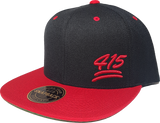 415 Snapback 100 Emoji Inspired Black Red