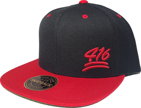 416 Snapback 100 Emoji Inspired Black Red