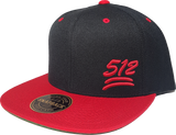 512 Snapback 100 Emoji Inspired Black Red