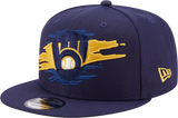 Milwaukee Brewers New Era 9Fifty Logo Tear Snapback