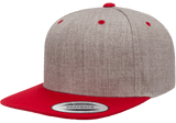 Classics Blank Snapback Cap Heather/Red