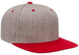 Classics Blank Snapback Cap Heather/Red