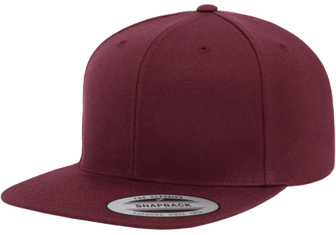 Classics Blank Snapback Cap Maroon