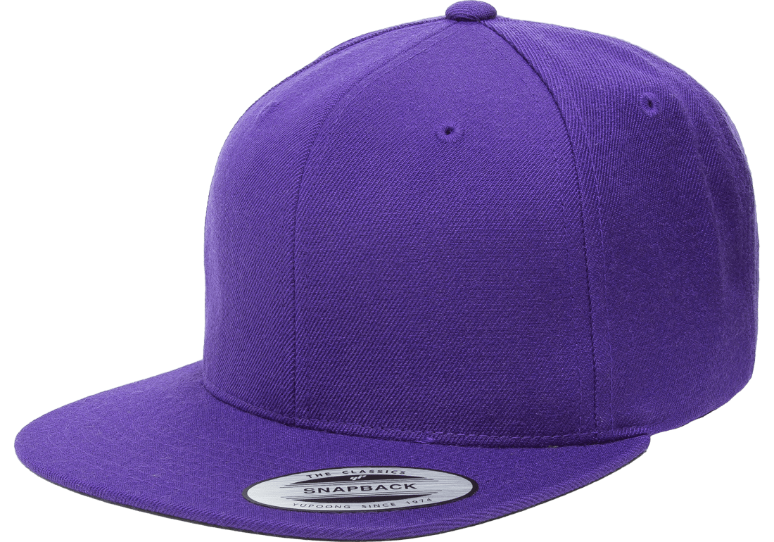 Transparent Lavender Snapback Classics Blank Snapback Cap Purple