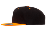 Classics Blank Snapback Cap Black/Neon Orange