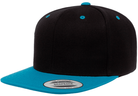 Classics Blank Snapback Cap Black/Teal