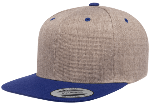 Classics Blank Snapback Cap Heather/Royal