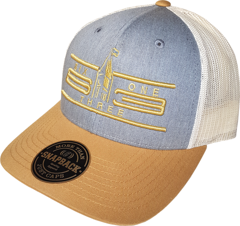 Ottawa Cap Represent Cyber Mesh Back Trucker Snapback Heather Amber Gold