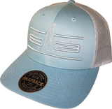 Ottawa Cap Represent Cyber Mesh Back Trucker Snapback Smoke Blue Aluminum