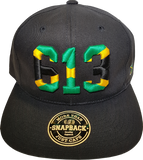 Jamaica Snapback Cap 613 Black