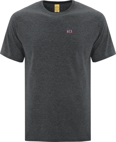 Six One 3 Pure Patch T-Shirt Dark Heather Grey