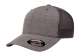 FLEXFIT® Melange Trucker Cap Dark Heather/Charcoal