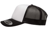 YP CLASSICS® Curved Visor Foam Trucker Cap White/Black