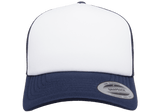 YP CLASSICS® Curved Visor Foam Trucker Cap White/Navy