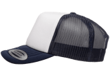 YP CLASSICS® Curved Visor Foam Trucker Cap White/Navy