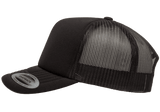 YP CLASSICS® Curved Visor Foam Trucker Cap Black