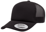 YP CLASSICS® Curved Visor Foam Trucker Cap Black