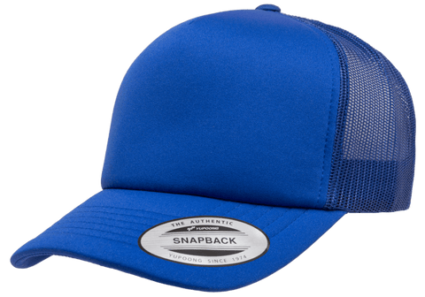 YP CLASSICS® Curved Visor Foam Trucker Cap Royal