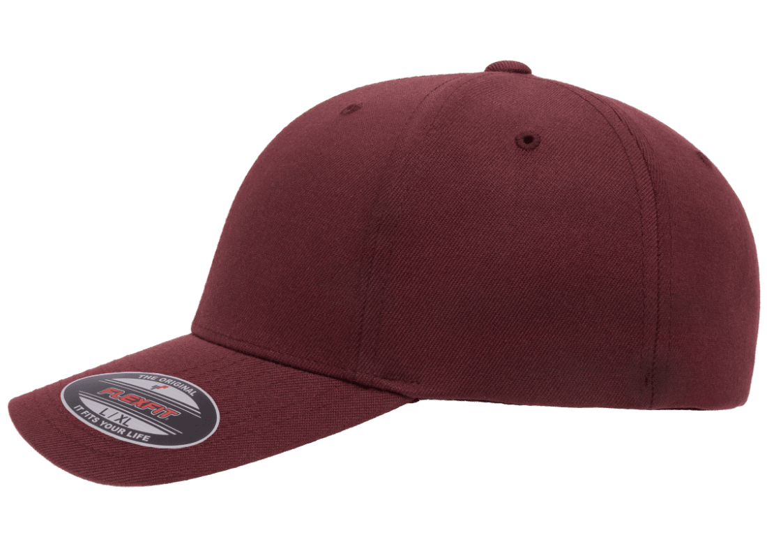 FLEXFIT® Premium Wool Blend Cap Maroon – More Than Just Caps Clubhouse