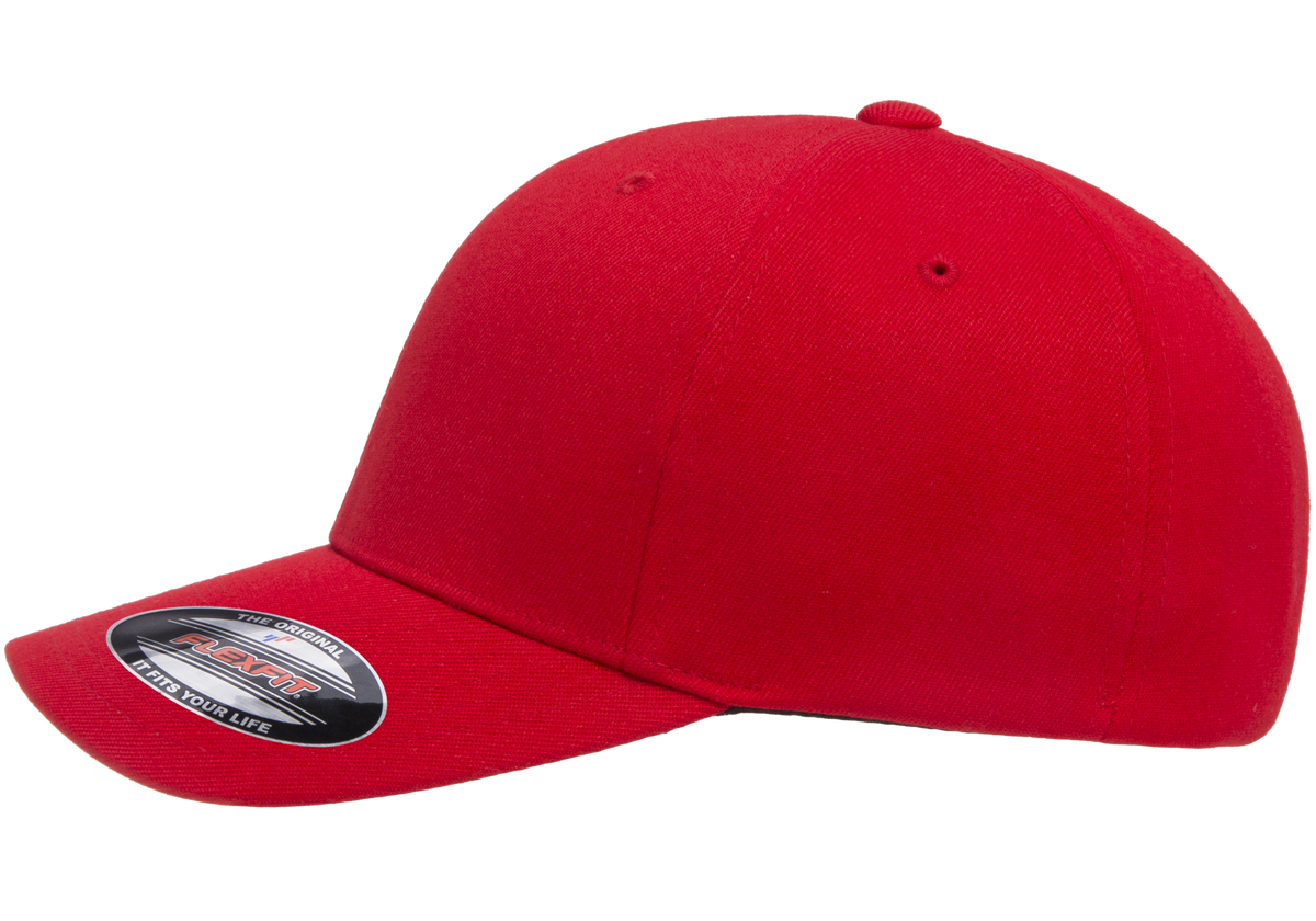 FLEXFIT® Premium Wool Blend Cap Red – More Than Just Caps Clubhouse