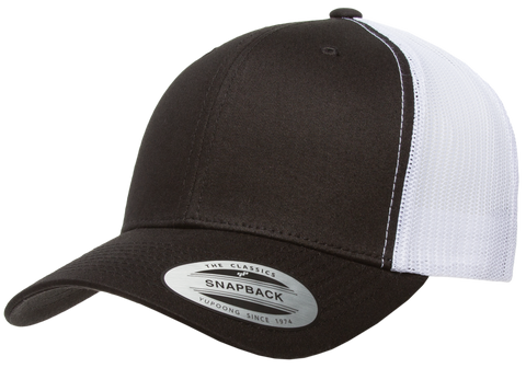 YP Classics Mesh Back Trucker Cap Black White