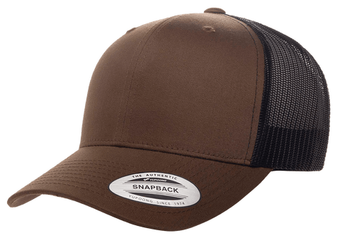 YP Classics Mesh Back Trucker Cap Coyote Brown Black