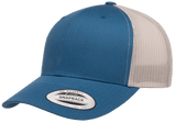 YP Classics Mesh Back Trucker Cap Steel Blue Silver