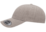 YP CLASSICS® Premium Curved Visor Snapback Heather Grey