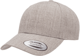 YP CLASSICS® Premium Curved Visor Snapback Heather Grey