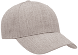 YP CLASSICS® Premium Curved Visor Snapback Heather Grey