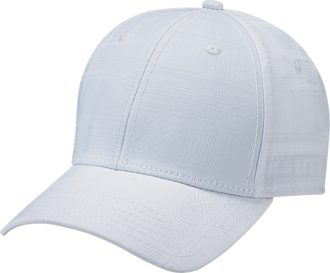 AJM Polyester Plaid And Spandex Adjustable Cap White