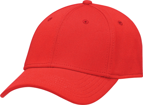 AJM Deluxe Polyester Adjustable Cap Red