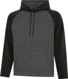 ATC™ Dynamic Heather 2 Tone Polyester Hoodie Charcoal Black