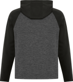 ATC™ Dynamic Heather 2 Tone Polyester Hoodie Charcoal Black